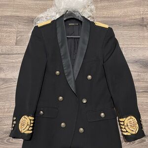 Balmain x H&M Black Blazer with Gold Details